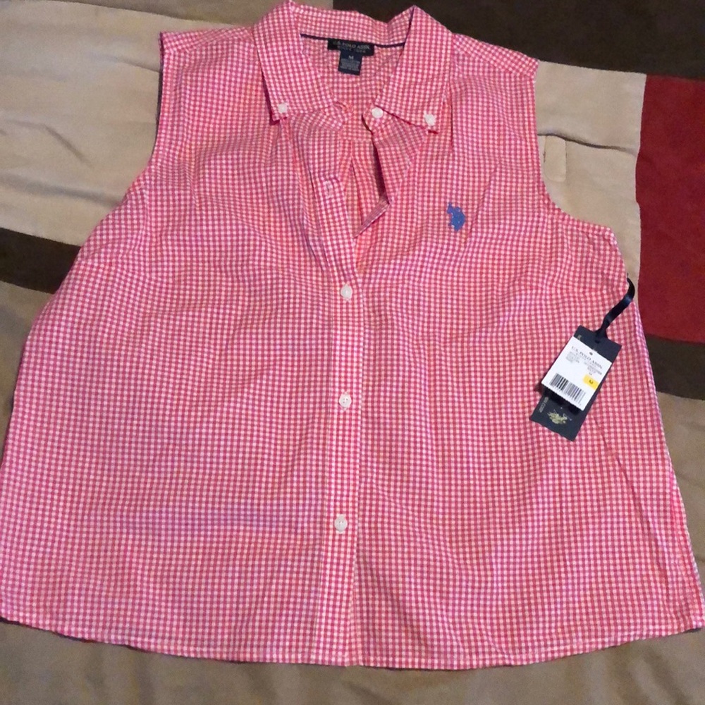 Red US Polo Tank